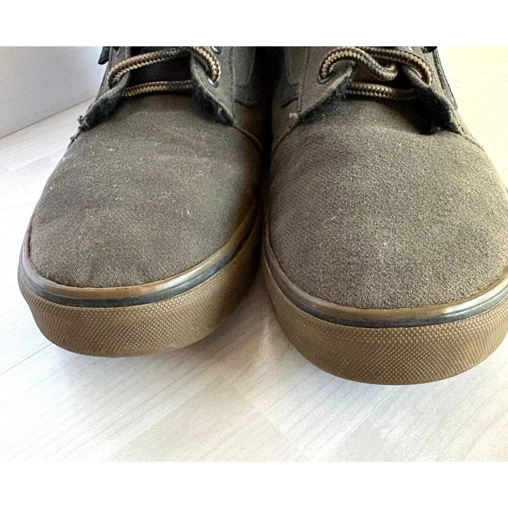 Vans Chukka Mid Canvas Brown Gum Sole Youth 6, Men 6,‎ Women 7.5, MidTop Sneaker